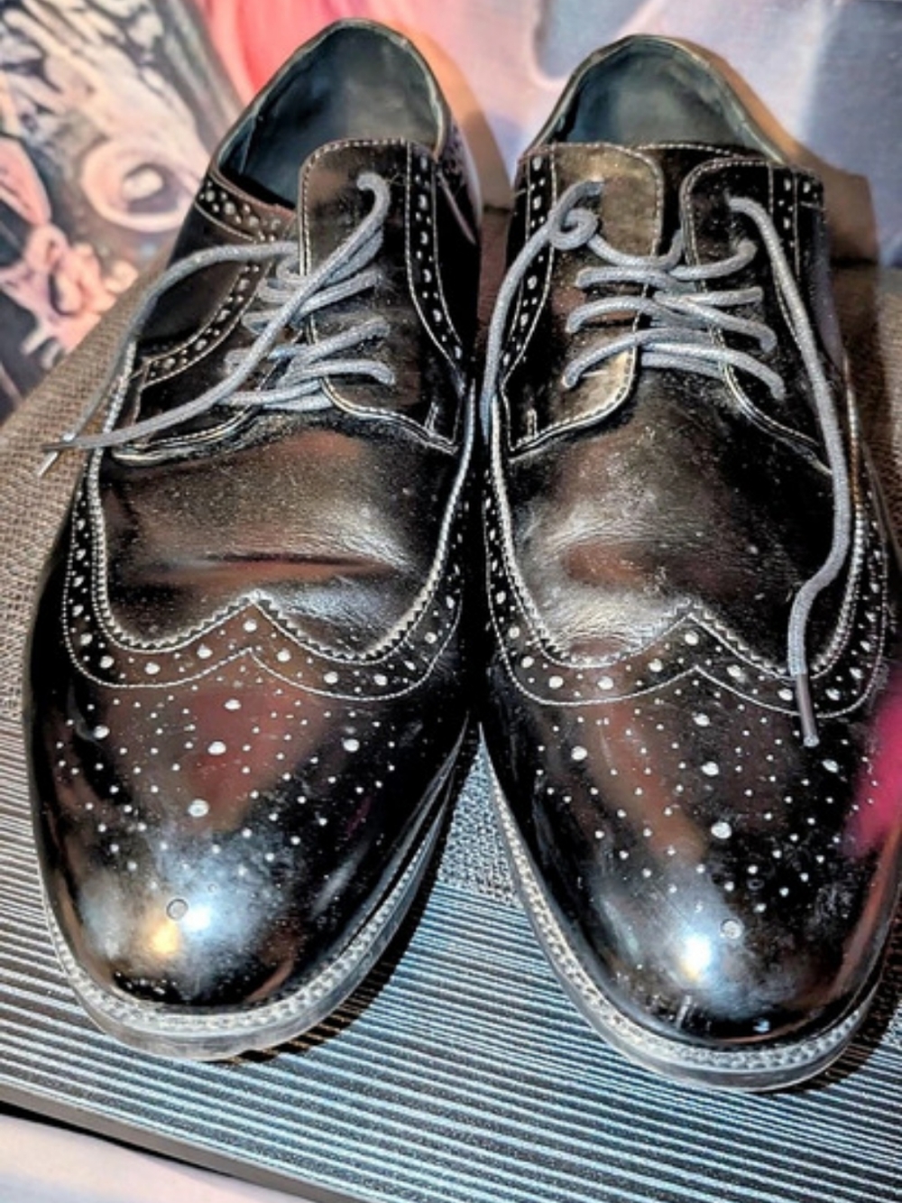 Stacy Adams 24916 Black Leather Oxfords US 13M